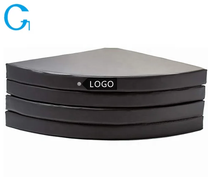 4" Thick Round Folding Fitness Safety Dance Mat Pole Dance Mat For Sale