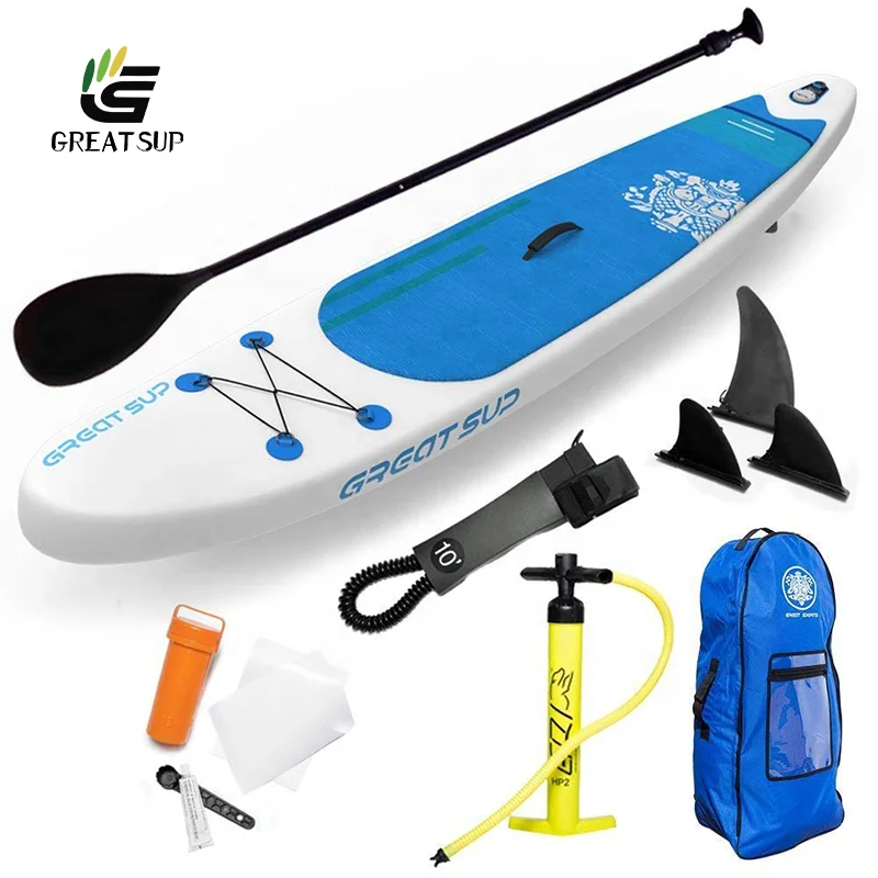 

double layer  inflatable paddle board inflatable surfing standing up board electric surfboard, Customized color