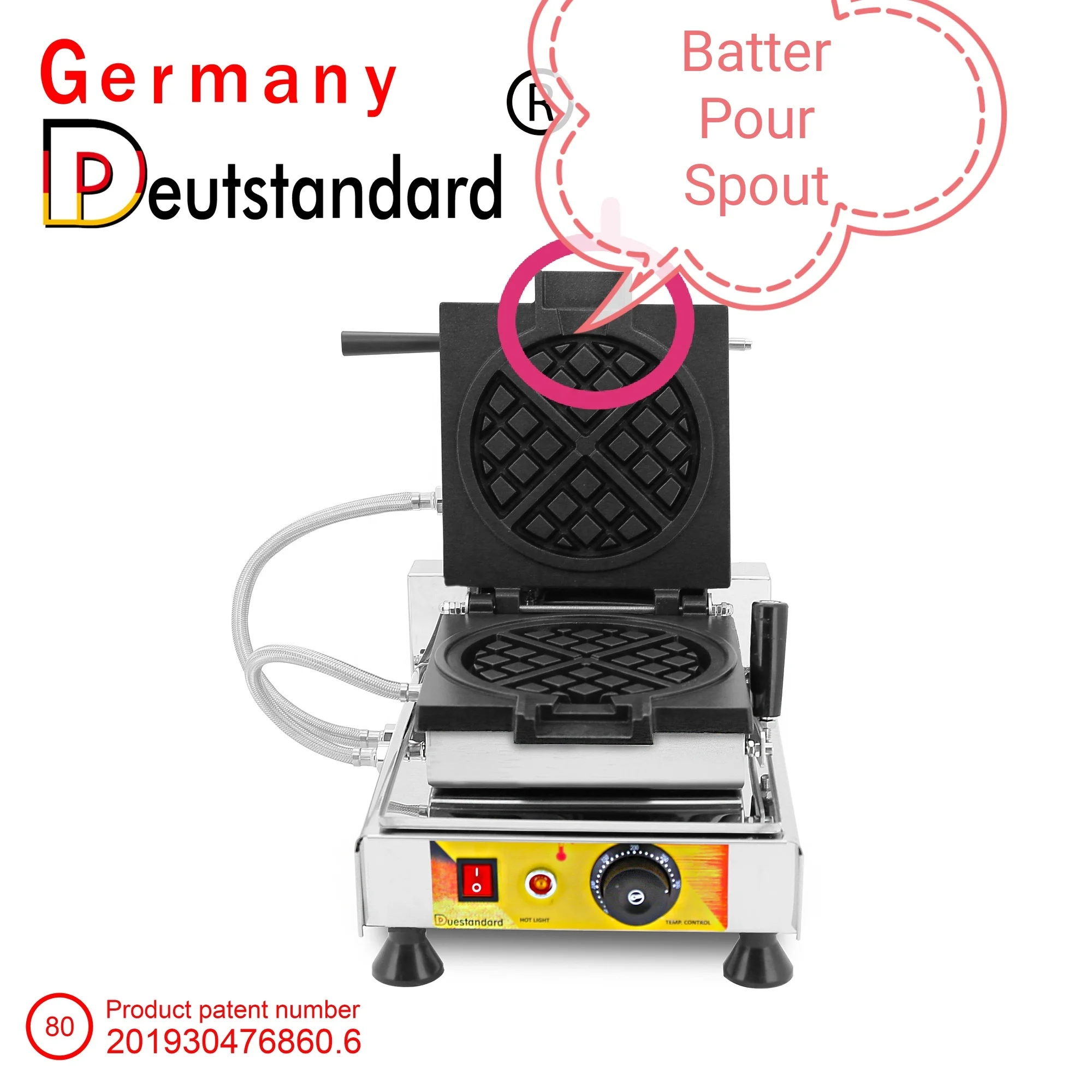 

batter pour spout belgain waffle stick maker waffle making machine
