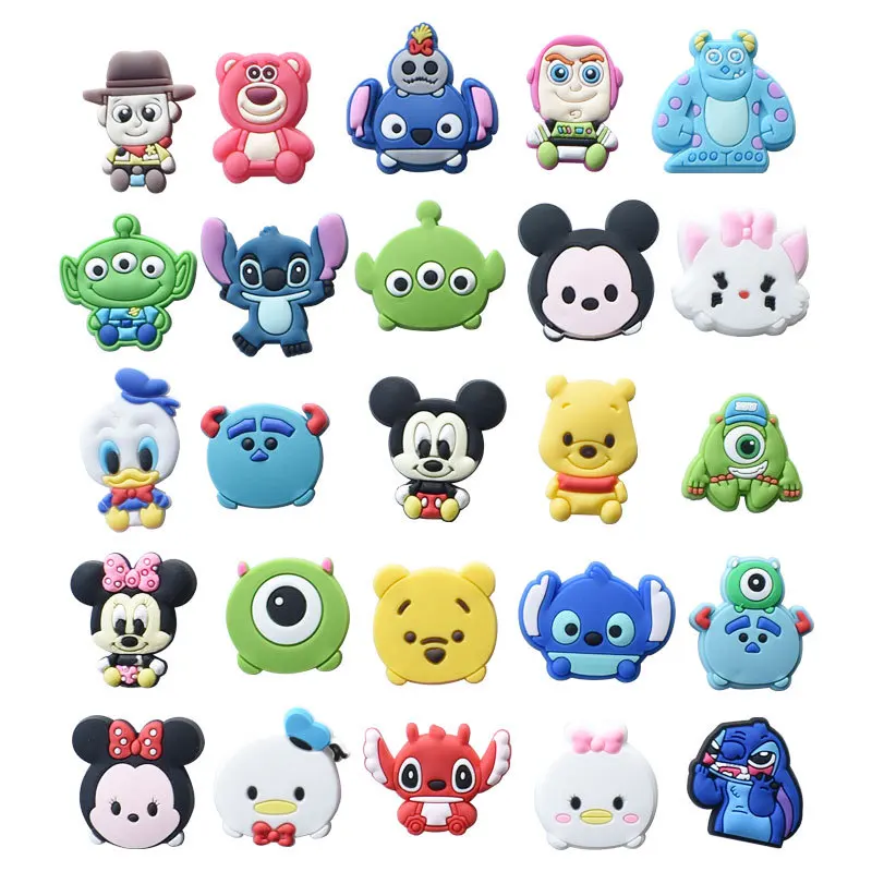 

2022 wholesale cartoon design custom shoe lace croc charms clog DIY pvc soft Shoe decoration As a gift for the child