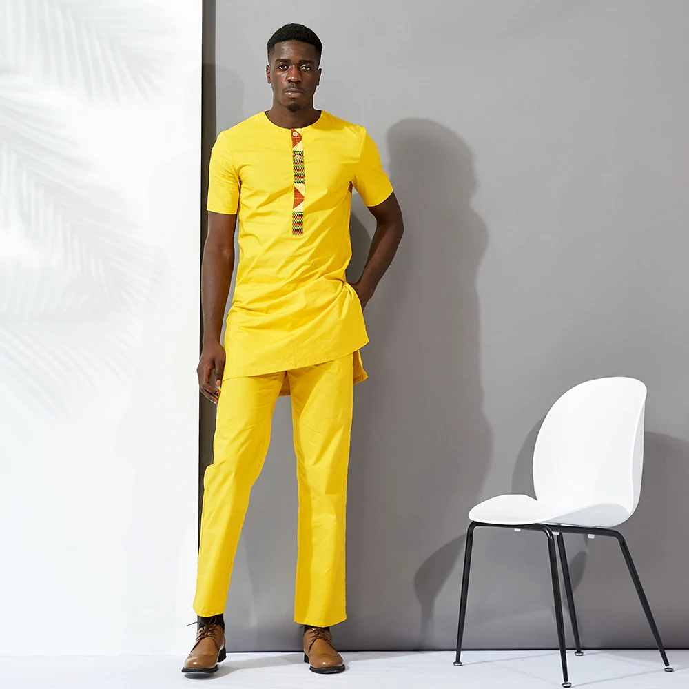 

2021 Fashion African Mens T-shirt Wax Print Long Sleeve Men Wear Shirts The Most Competitive Price, Picture