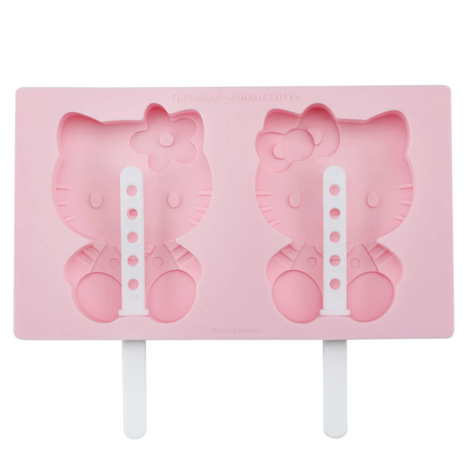 

CHEFMADE Kitchen Tool Unique Cake Mold Silicone Popsicle Bar Ice Cream Mould, Pink
