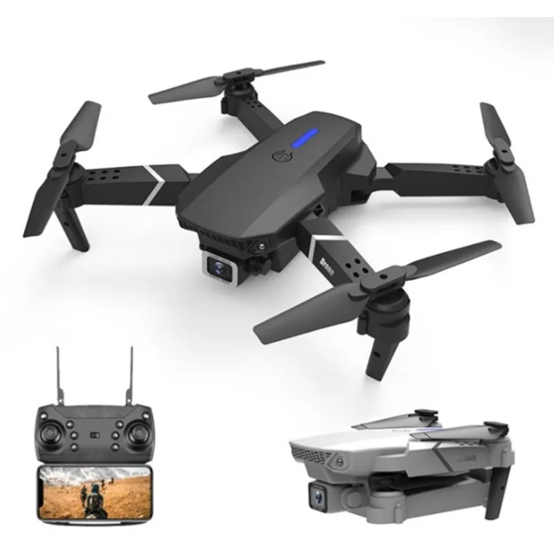 

E88 WiFi FPV Drone with Dual 4K HD Camera and Wide-Angle Live Video Drone vs E58 E99 E68 E525 Drone E88