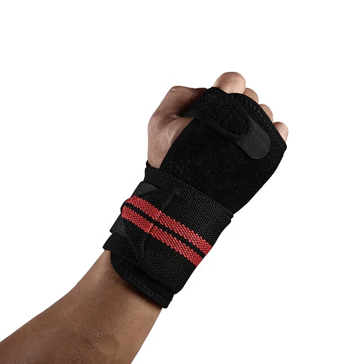 

Weightlifting palm protector movement pressure wrist bandage pressure wrist protector to prevent sprain W-1088, Black