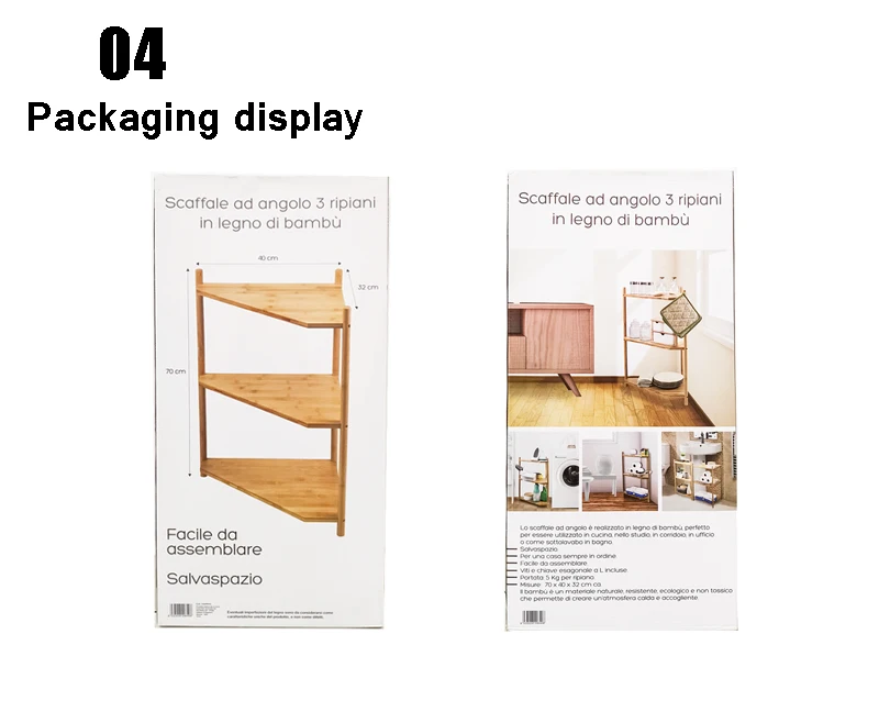 Bambus Ecke Lager Regal Dusche Caddy Badezimmer Caddy Organizer Für