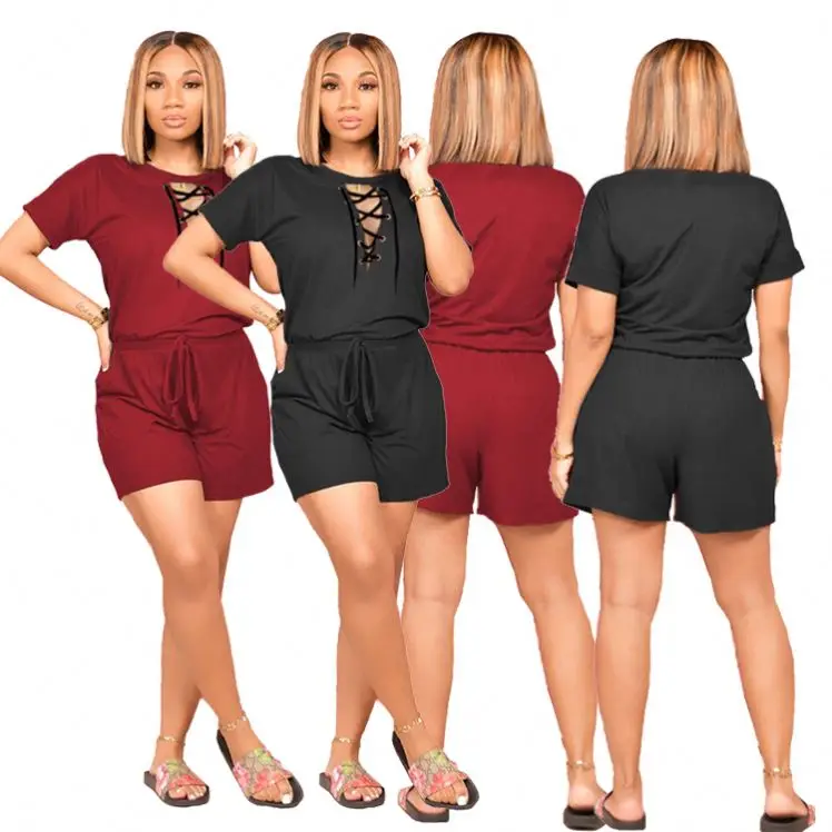 

2021 Casual Women Clothing Short Two Piece Pants Set Summer Sports Clothes