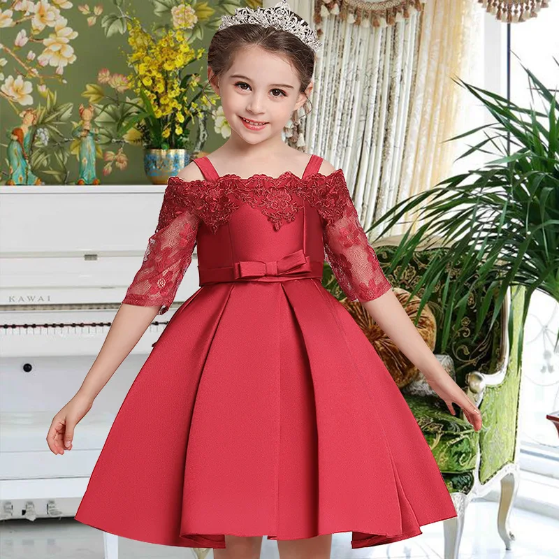 

MQATZ Hot Selling Flower Girls Dress Kids Cute Baby Party Ball Gown Prom Princess Wedding Dresses