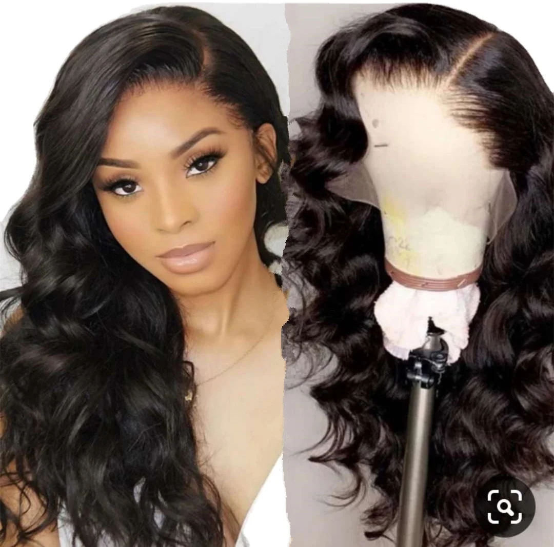 

13x6 HD Transparent Lace Front Body wave Human Hair Wigs DIVAS Brazilian Invisible Lace Frontal Virgin Hair Wig Pre plucked