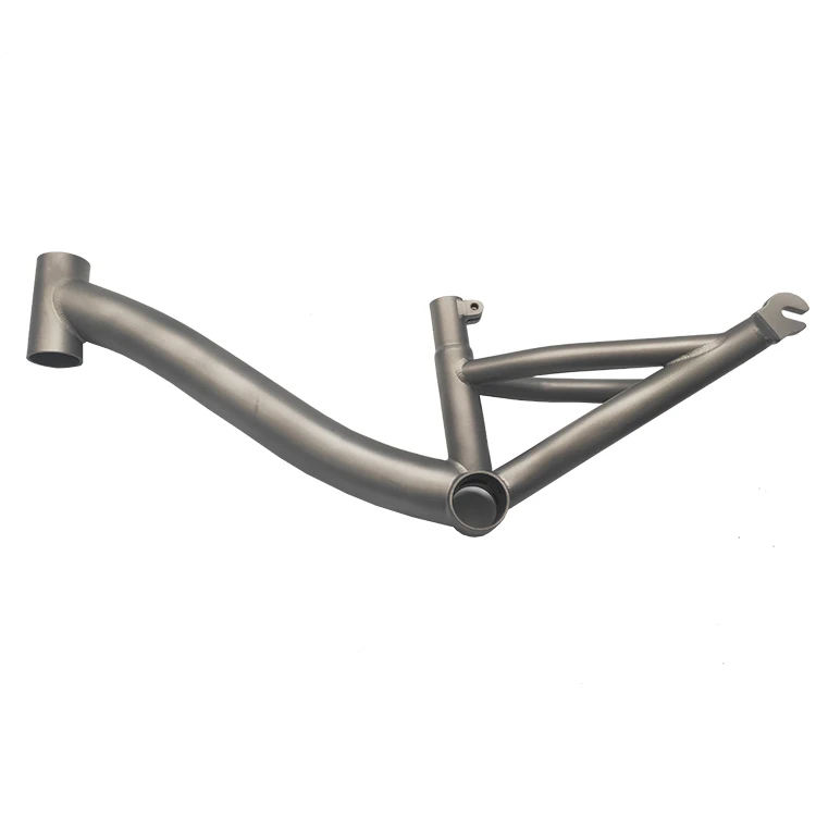 

wholesales factory price titanium push bike frame for kids balance bike in sand blasting finishing, Sliver