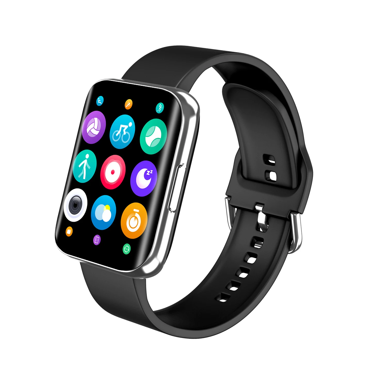 

2021 Amazon Top Selling White and Black Silicone Band IP67 Waterproof Call Fitness Watch Men Wrist Smart Watches