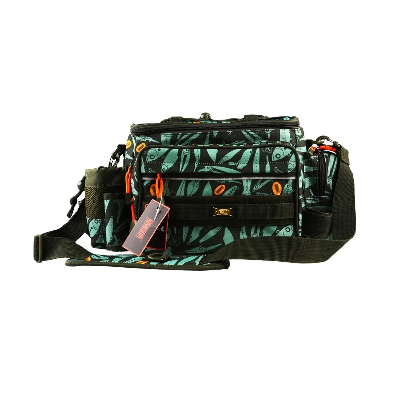 

Kingdom Fishing Bags 1000D Model LYB13 Fishing bait pouch three side seal plastic zipper bags fly fishing lure bag, 2 colors