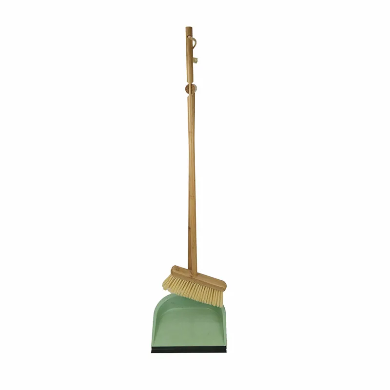 

Bamboo wood handle eco friendly dustpan and broom set