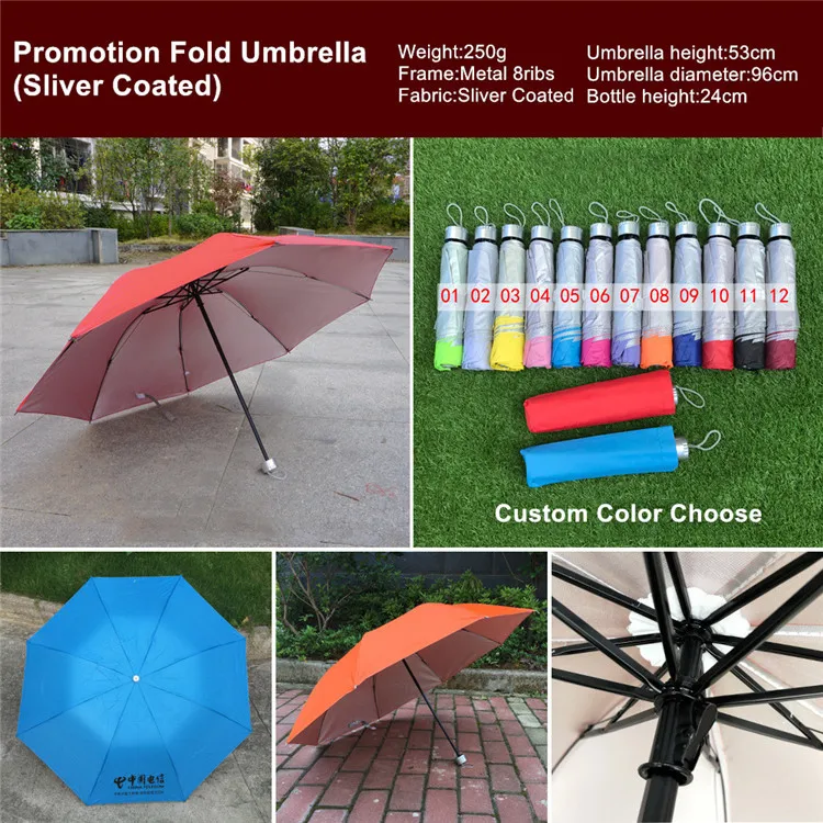 8 Panels 0 Wine Umbrella 3 Fold Umbrella Advertising Wine Bottle Shape