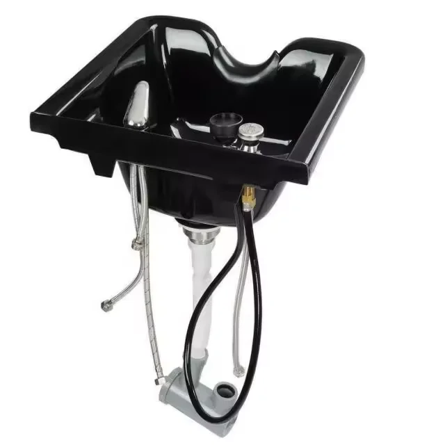 Portable Beauty Salon Shampoo Bowl Hair Basin Wash Unit Portable Sink Adjustable Washing Shampoo Basin for Barber Shop House