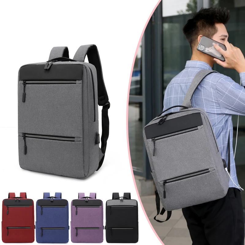 

OMASKA wholesale promotional cheap travel backpack gifts mochilas custom business bag laptop bag school backpack with usb, 5 colors