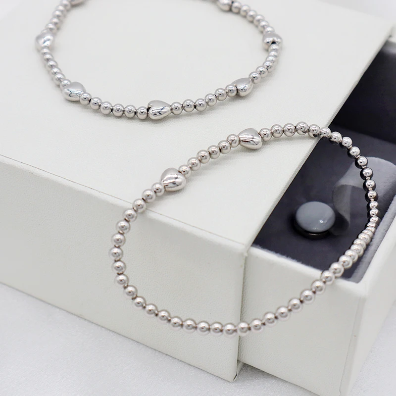

Trendy jewelry 2021 bracelet 925 sterling silver beads charm bracelet