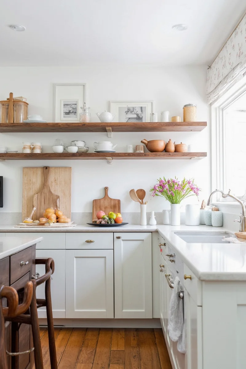 Dark, outdated kitchen with minimal storage
