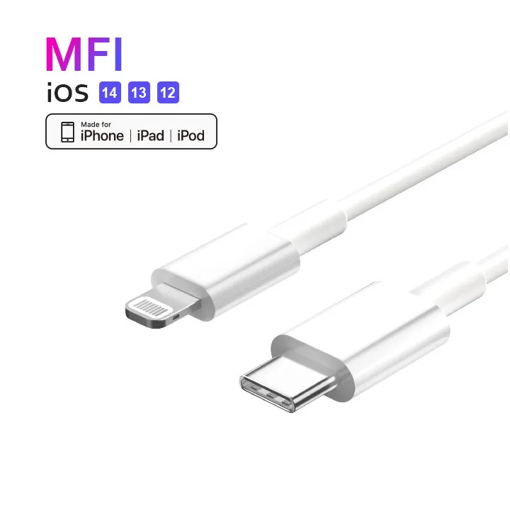 

Wholesale C94 Chip Mfi 20W Charger Cable For iPhone 14 12 11 13 Pro Max X Fast Charging Data Line For Apple iPad Type C Cable
