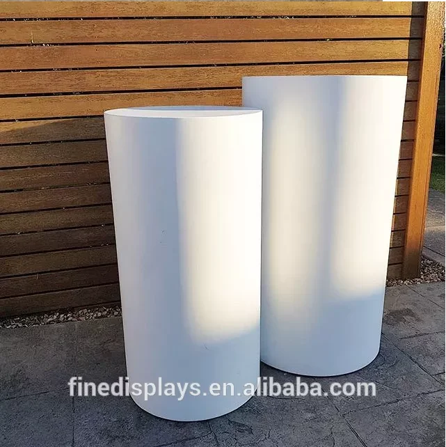 Party Event White Acrylic Cylinder Display Stands Buy Acrylic