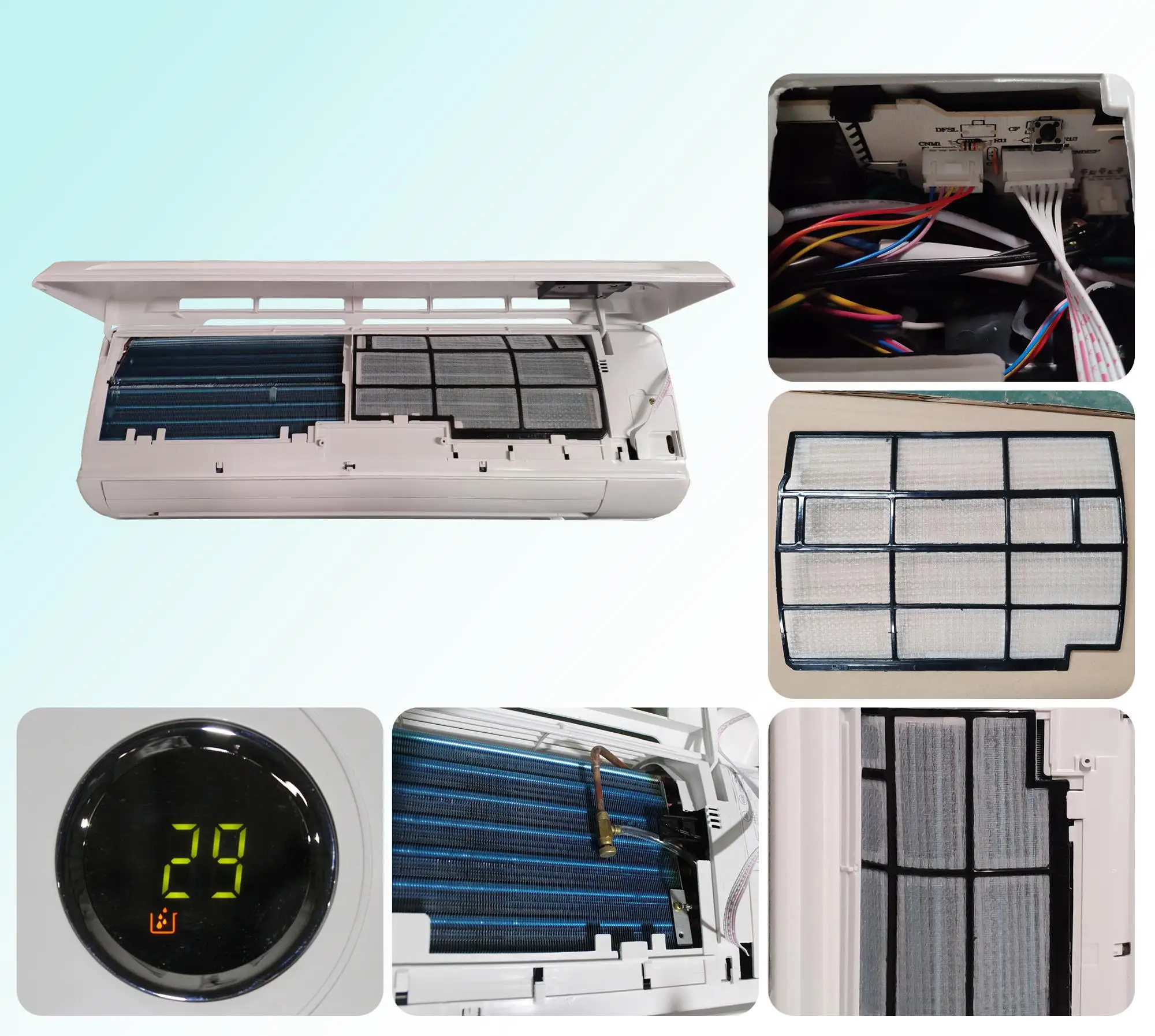 No Moq Hydronic Wall Mounted Chilled Water Fan Coil Unit With