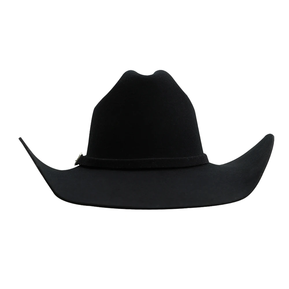100% Australian Wool Felt Cowboy Hat with Pure Leather Sweatband Adjustable High-quality for Outdoor Sports