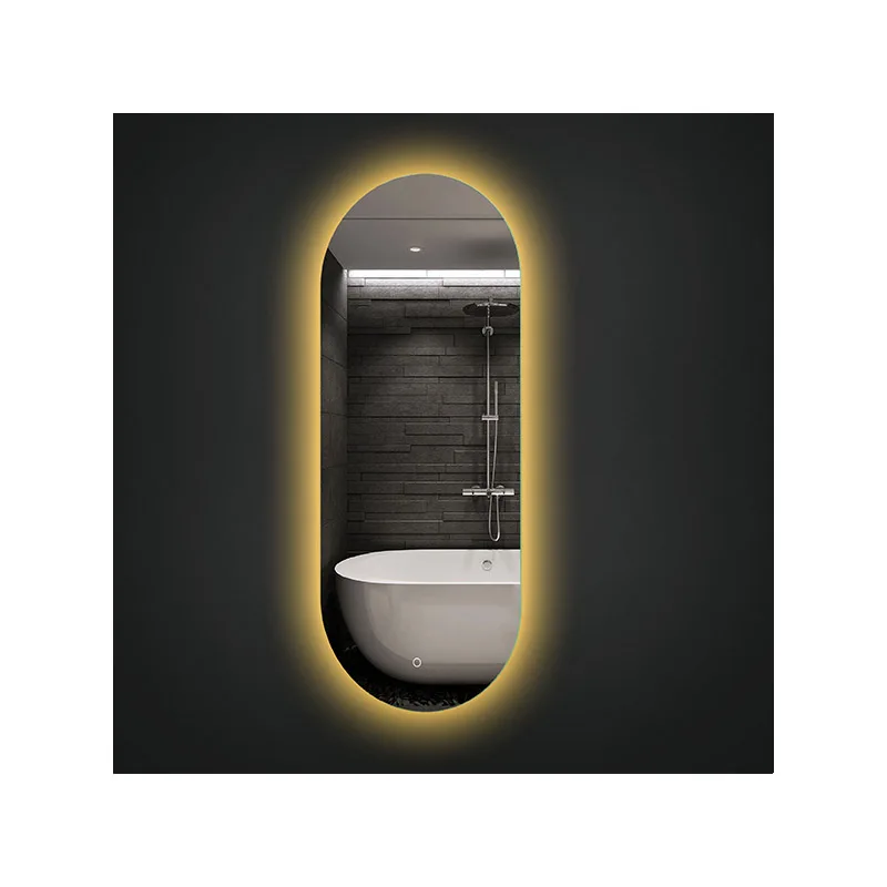 Frameless hotel smart led anti-fog mirror bathroom vanity mirror lighting mirror