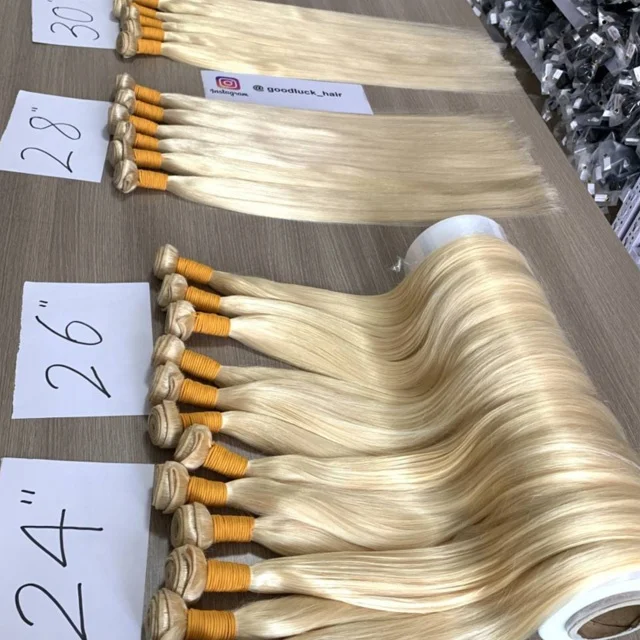 

Body Wave Blonde Brazilian Human Hair Competitive price and High Quality 613 Cuticle Aligned Virgin Hair Weaving