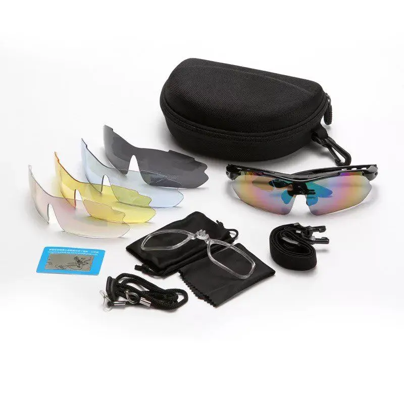 

Sports Protective Goggles UV400 Ultralight Airsoft Tactical Polarized Sunglasses, Black cb acu ocp etc / accept customized color