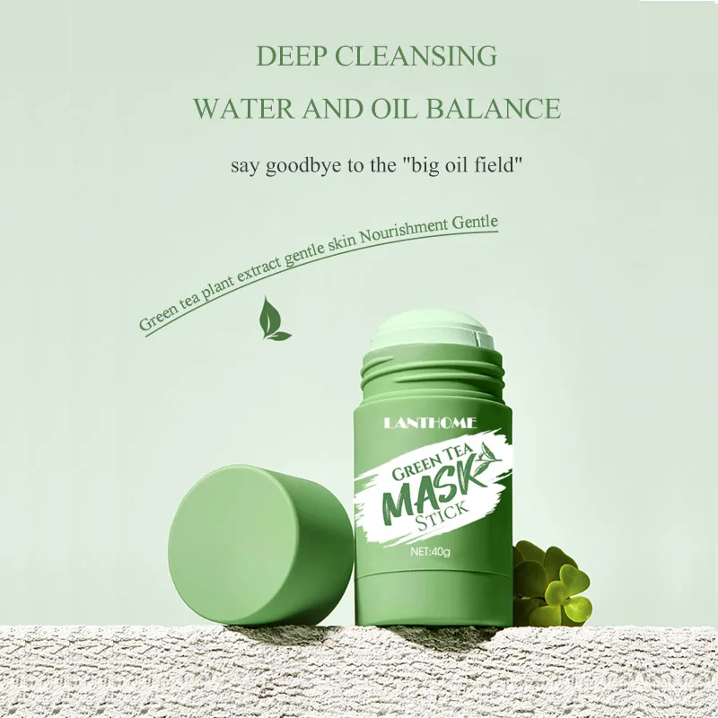 

Green tea cleansing mask stick private label skin care face mask beauty