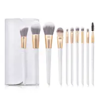 

2020 Newest Private Label high quality cosmetic brushes 10pcs best makeup brush set with case