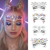 

New fashion face gems jewels and rhinestones face jewels designs sticker festival adhesive stick on face jewels