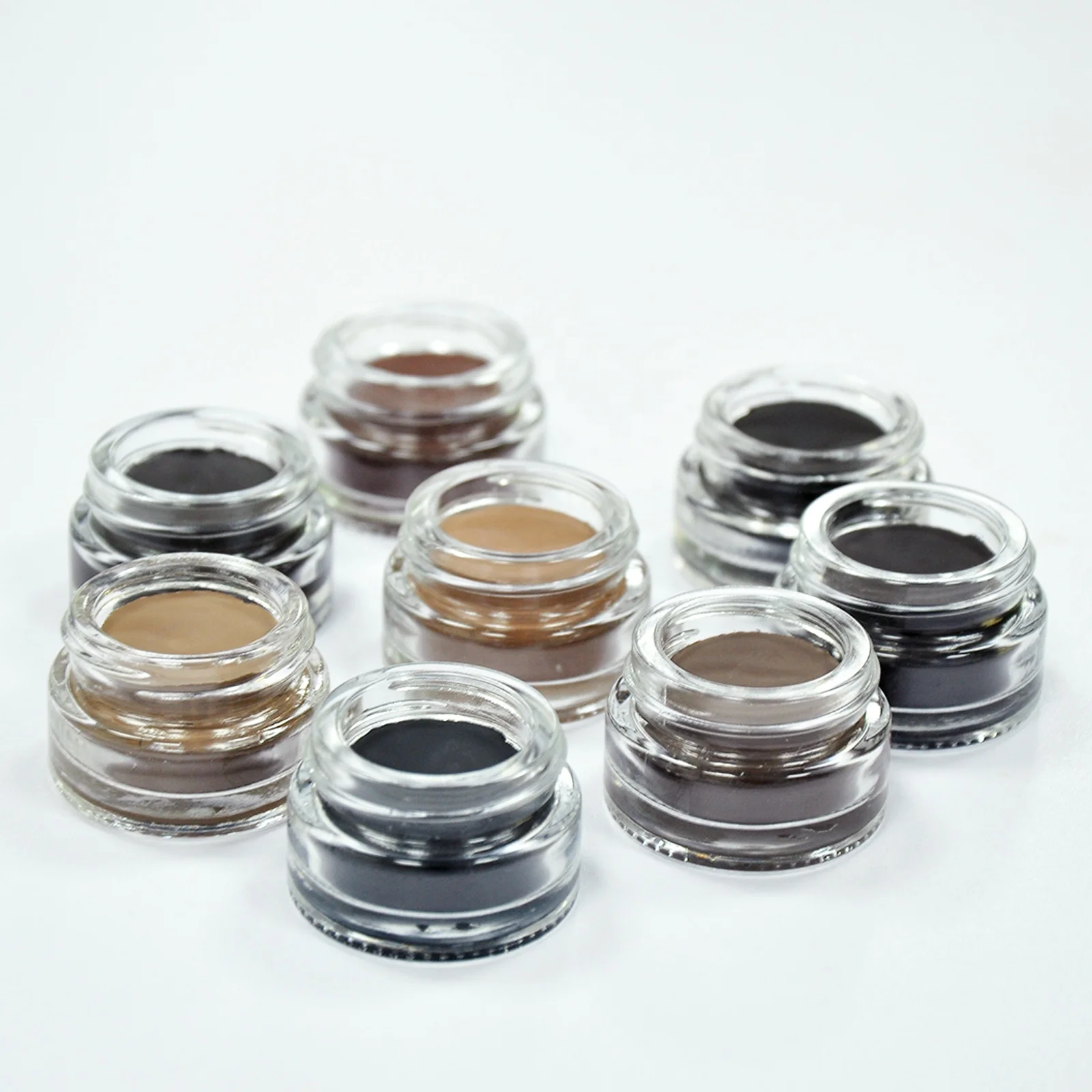 

Wholesale Low Moq Private label Long Wear Eyebrow Gel 8 Colors Waterproof Eyebrow Pomade, 8 color, can be customized