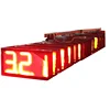 Outdoor free standing led digital gas price pylon sign for advertising