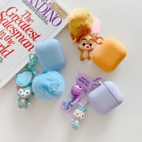 

Hot Sales Cute for Airpods Silicone Case with Unicorn Keychain Earphone Bag Cover for Airpod pro