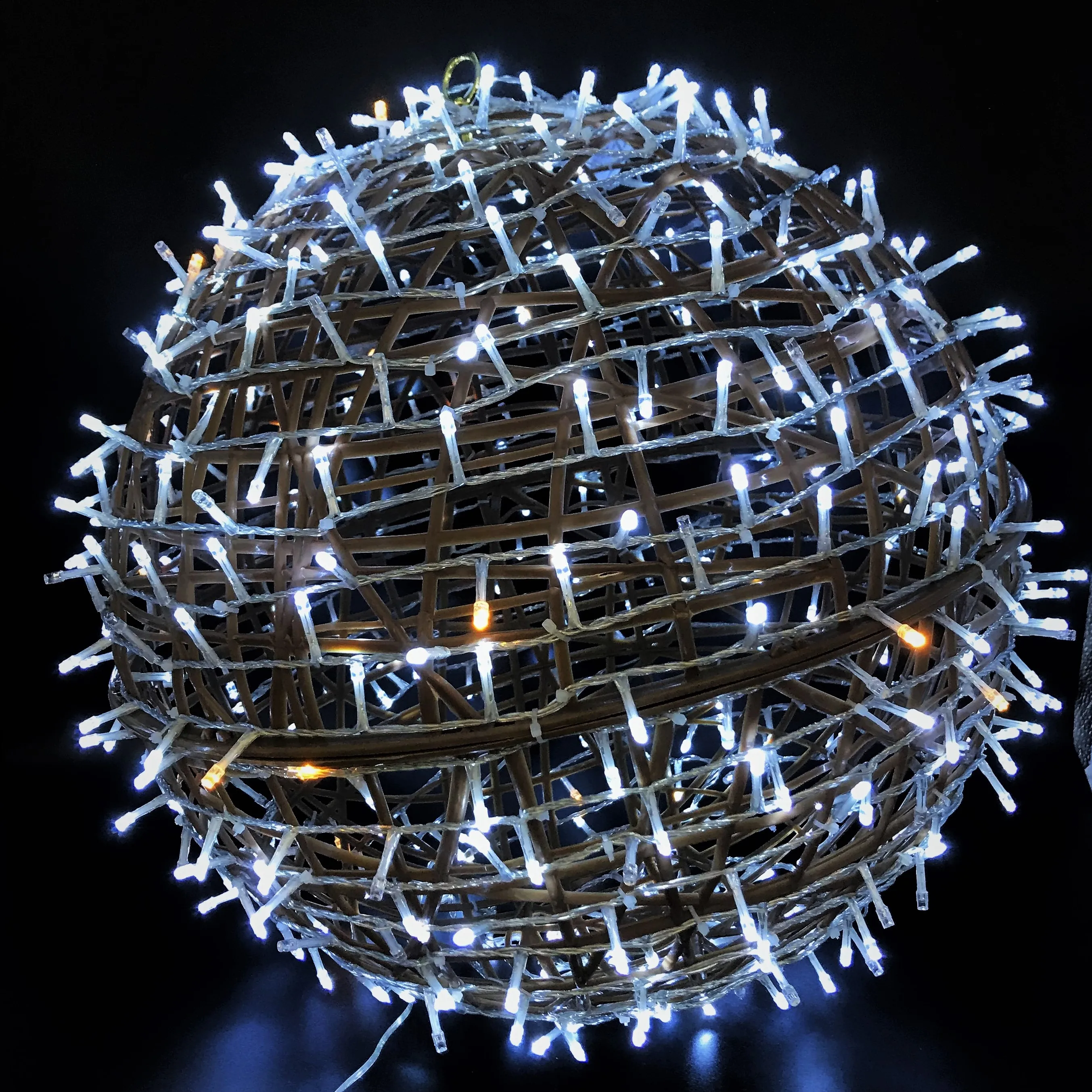 party event rattan ball led decorative ceiling light holiday