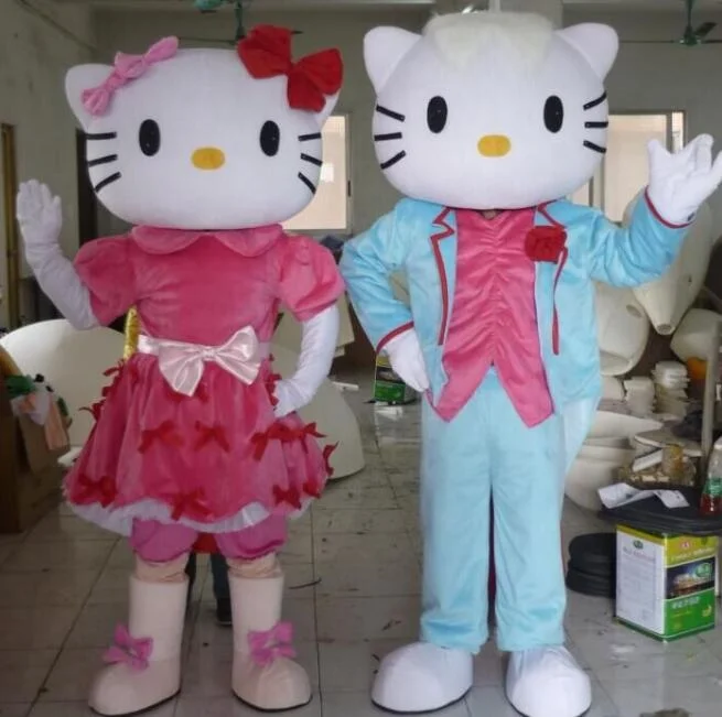 

Funny High Quality Soft Fur Plush Animal Penguin Hello Kitty Cat Mascot Costumes Tiger for Carnival hallowen costumes, As same as picture or as your request