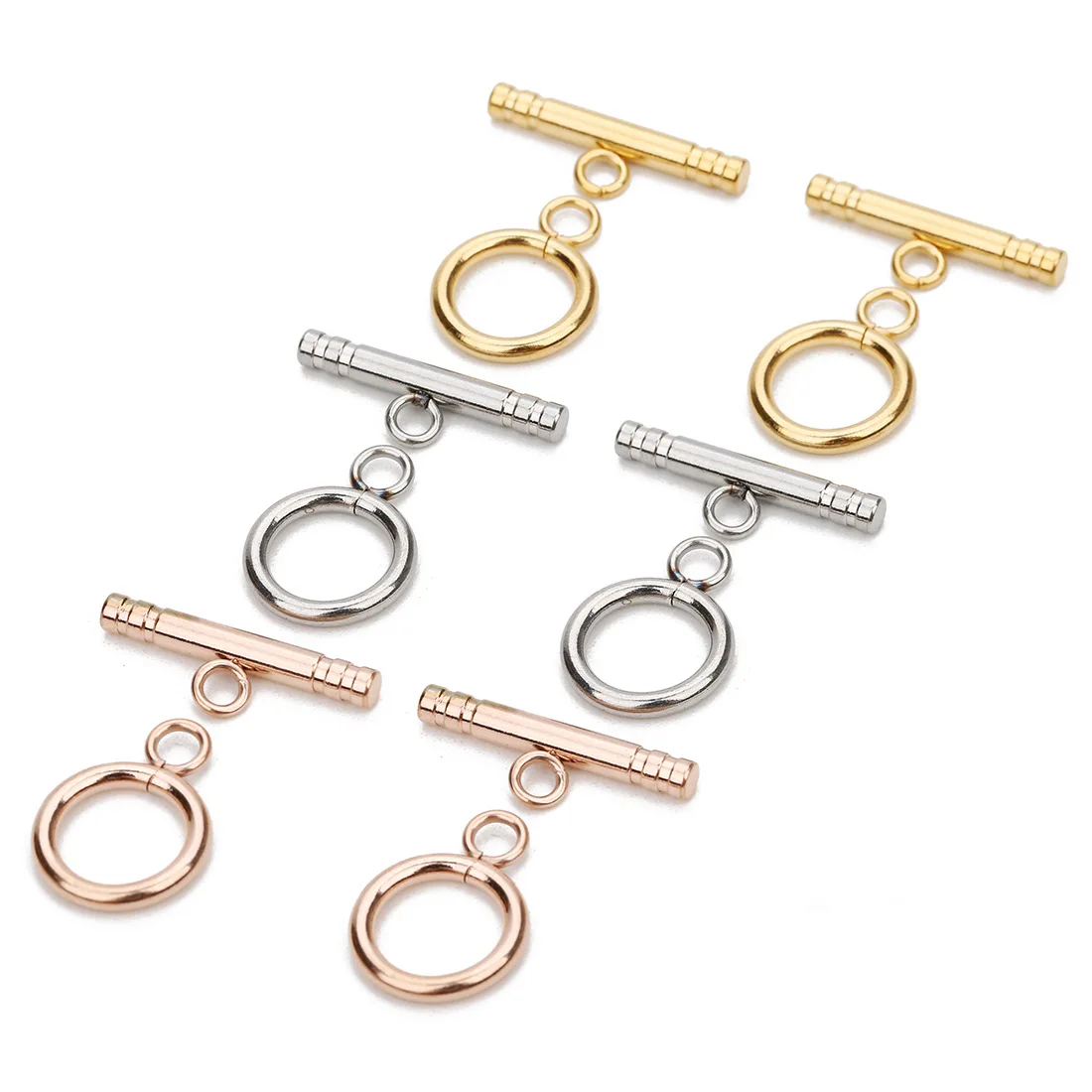 

Factory Price Toggle Clasps Findings Buckle Connector for Bracelet Necklace Jewelry Making Supplies Stainless Steel OT Clasps