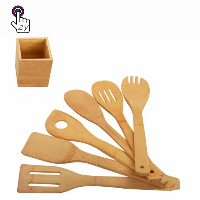 

5/6/7/8/9pcs Wholesale high quality home kitchen custom cooking nonstick bamboo cookware sets