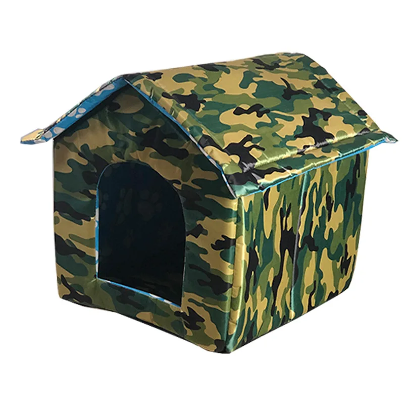 

Outdoor Pet House Waterproof Removable Thickened Cat Nest Tent Puppy Foldable Bed Carriers