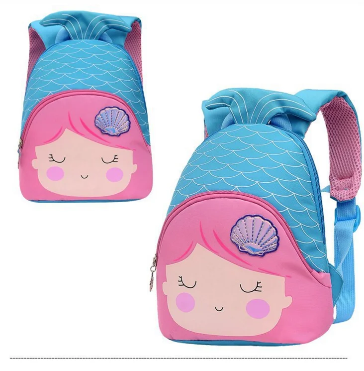 

Kids baby bag cartoon cute Mermaid backpack girl school bag
