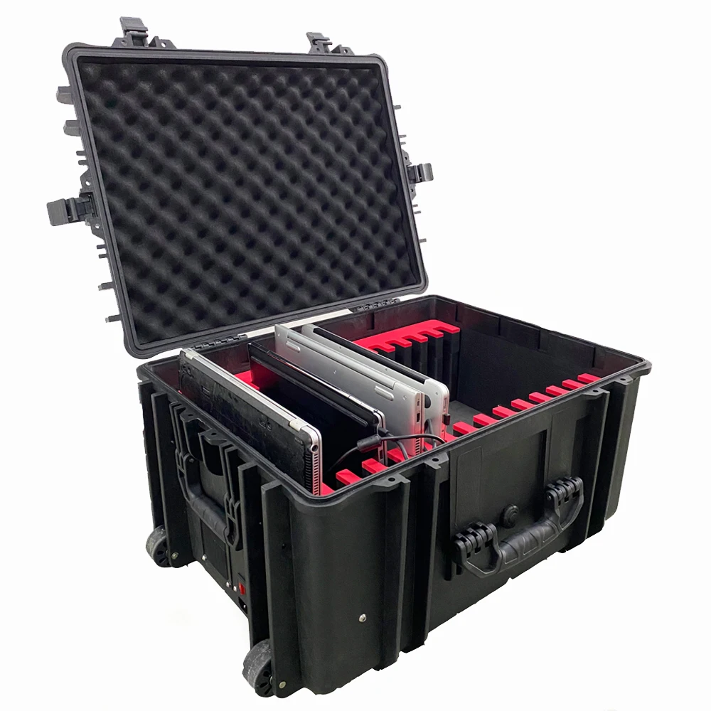 
P5-12 Mobile Storage Laptop Tablet Charging Trolley with Wheels 
