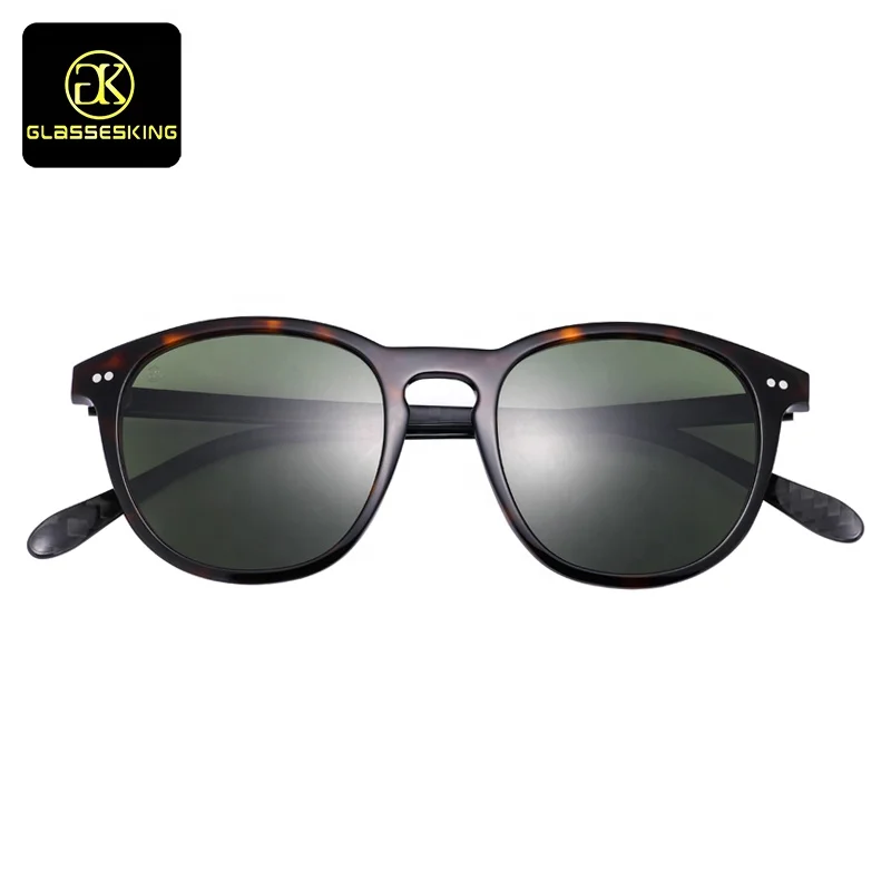 

U-Top mirror outdoor sunglasses men travel leisure New design custom Acetate and Carbon fiber Polarized sunglasses