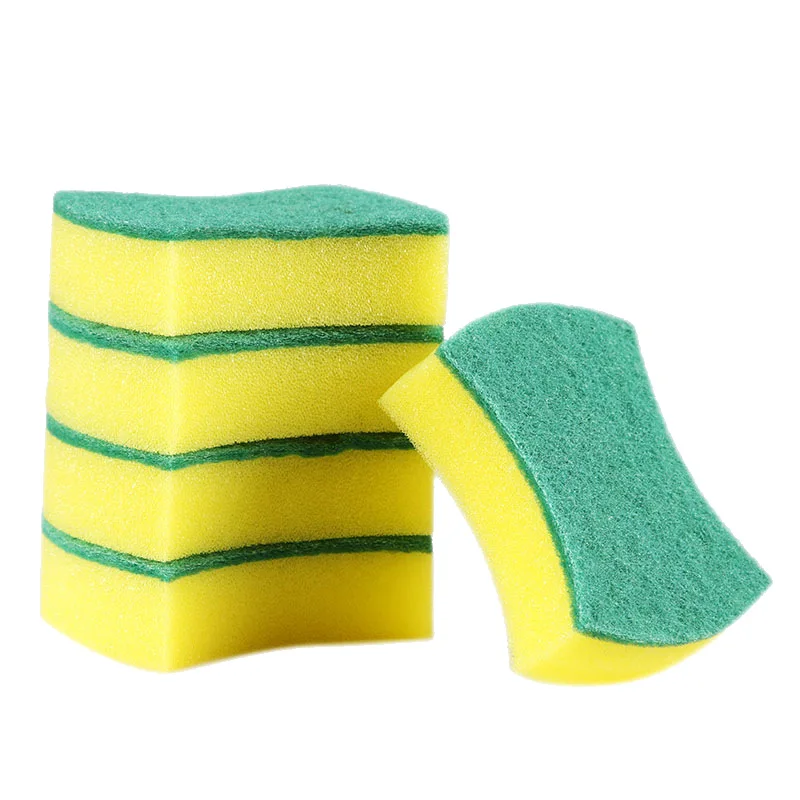 

Double-sided cleaning sponge household thick cleaning cloth kitchen supplies strong decontamination brush pot dish cloth, Picture