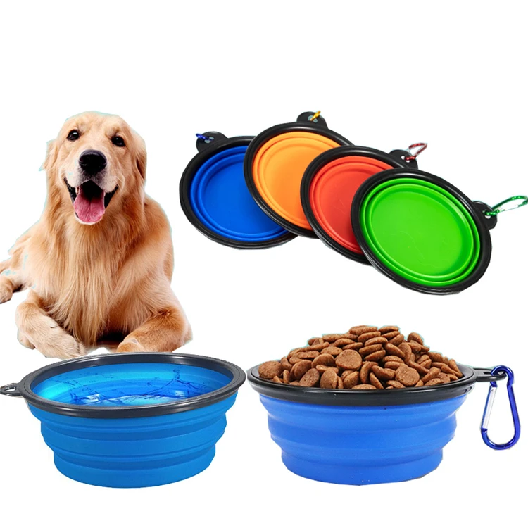 

Wholesale Pet Bowl Folding Silicone Travel Dog Bowls Walking Portable Water Bowl, Picture showed