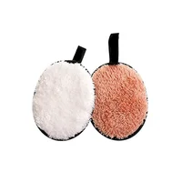 

New Arrivals Cleansing Puff Velvet Surface Microfiber Makeup Removal Sponge puff