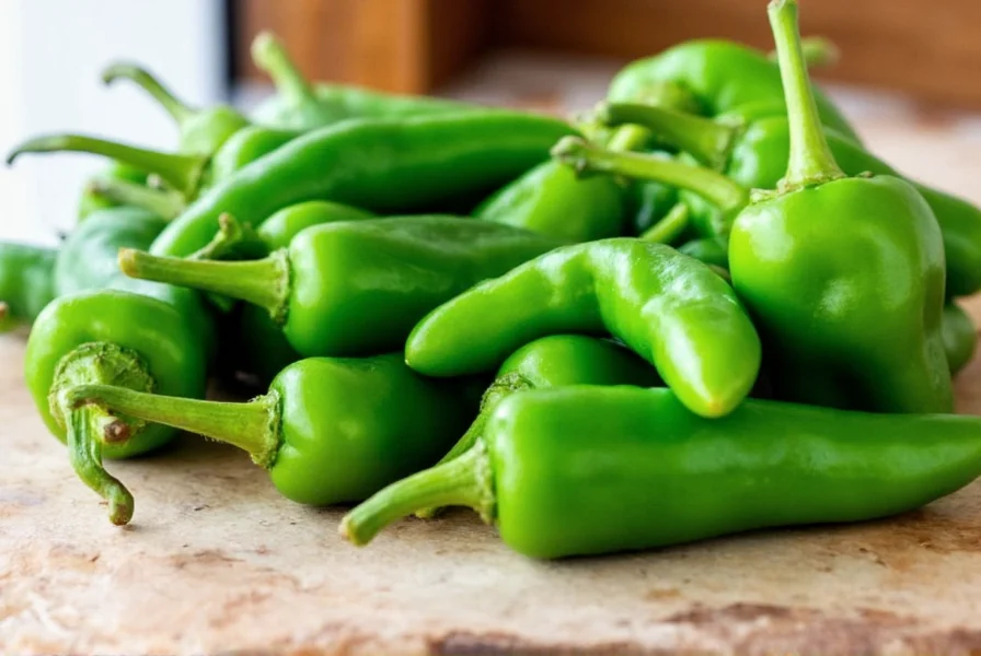 Fresh Serrano Peppers in Bunches