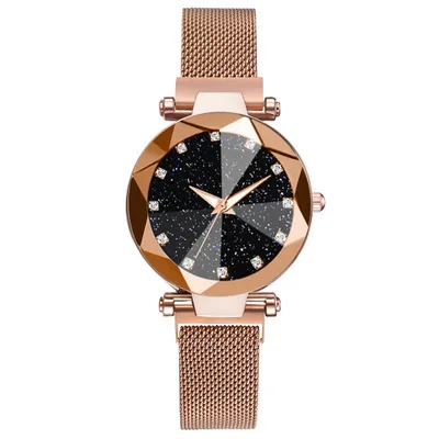 

Douyin online influencer same style quartz watch mesh strap watch wholesale Korean style women's student Starry Sky Watch