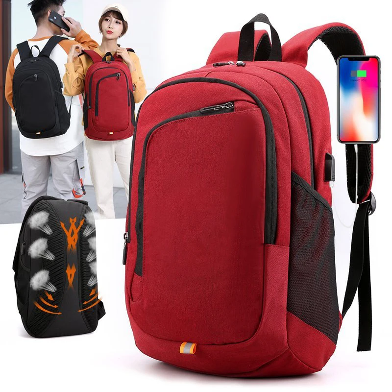 

Laptop Backpack,15.6 Inch Stylish College School Backpack with USB Charging Port,Water Resistant Casual Daypack Laptop Backpack