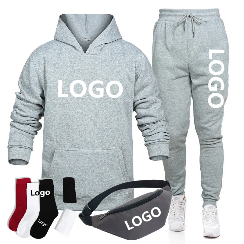 

2021 custom logo unisex plain sport wholesale vendor cotton tracksuit sweatsuit track sweat suit two 2 piece jogger set for men, 1-15