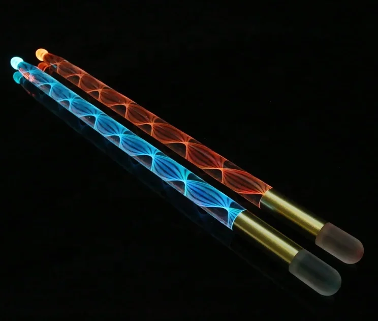 

Color Changing Light Up Acrylic Drumsticks led drum stick